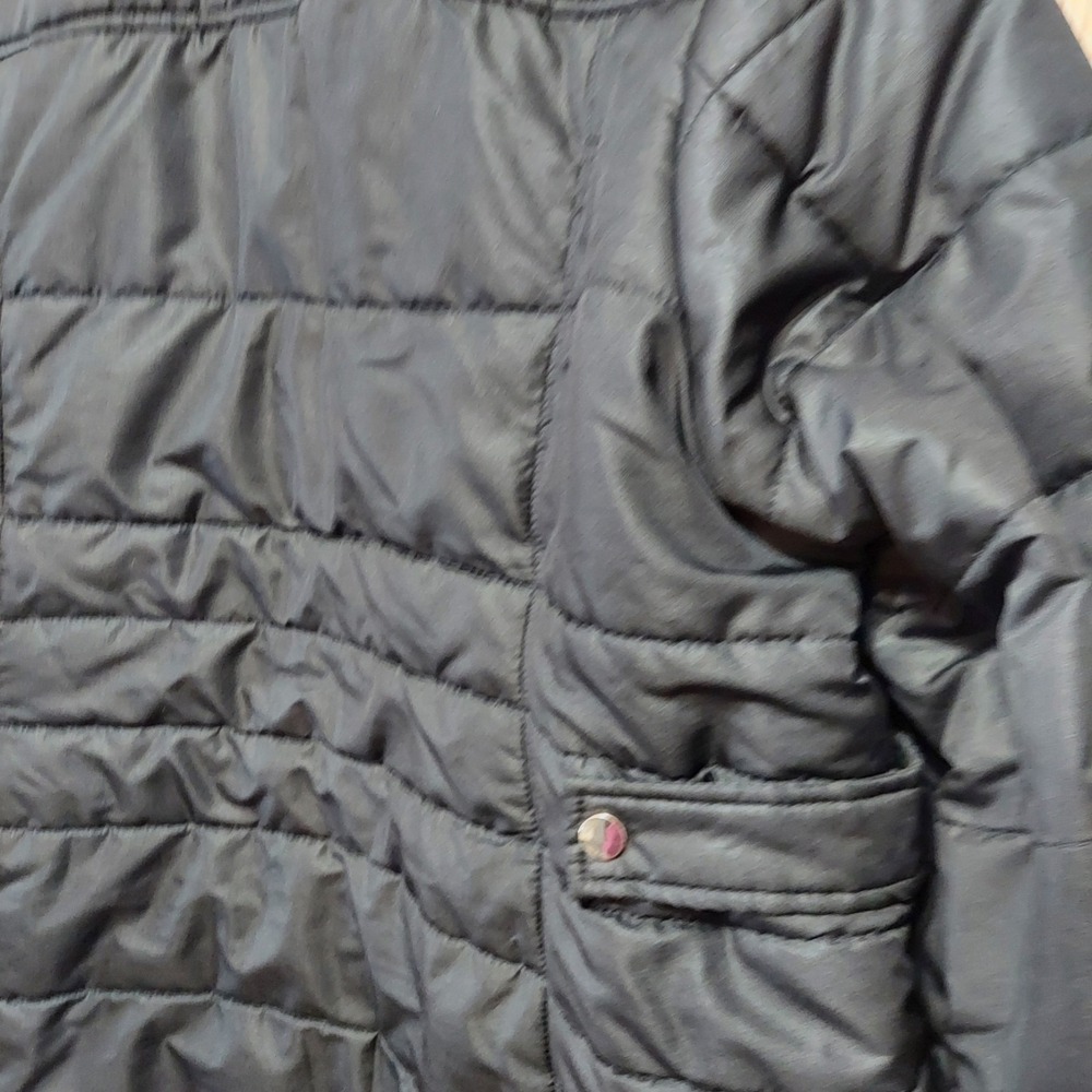 Liz Claiborne Women's Quilted Winter Jacket Coat Black Size 2X - Picture 5 of 10